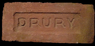 1922 Antique Clay Brick SANFORD BRICK Co of Suffolk County Long Island NY 